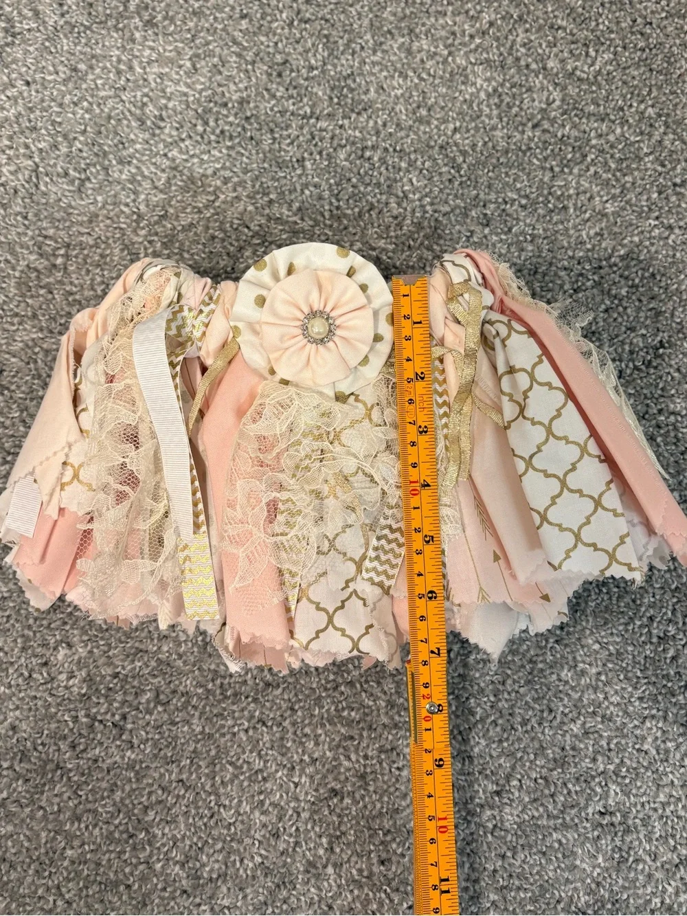 Baby Girls White 'One' Glitter Top with Pink & Gold Tutu Set